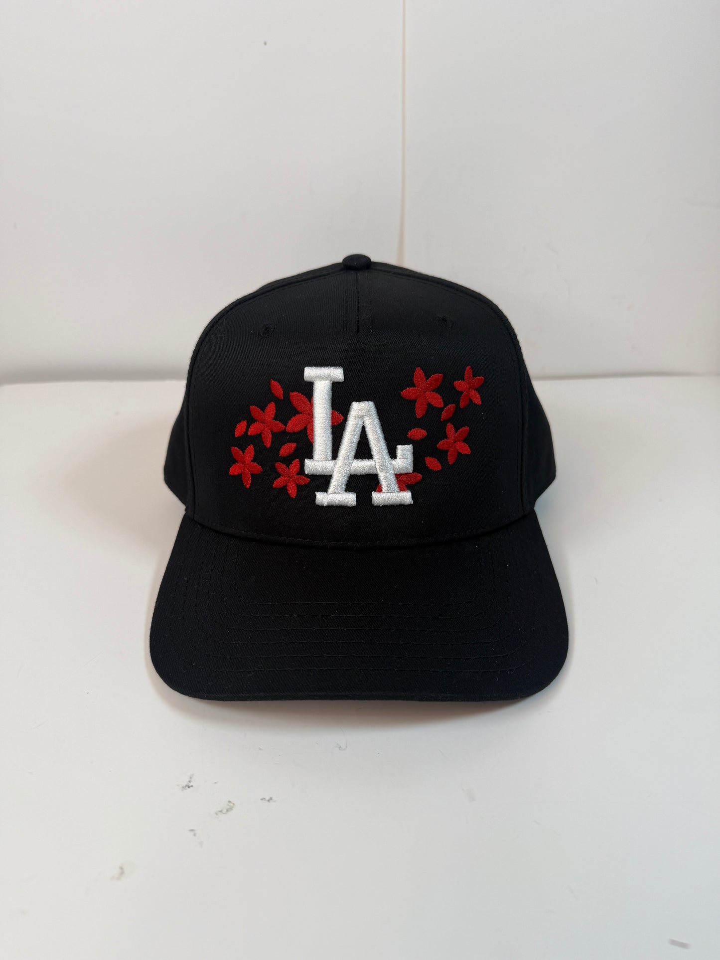 LA Flowers A-Frame Hat | Black |