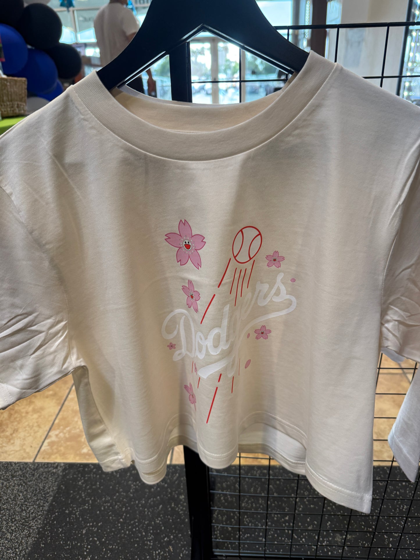 Dodger Flower Crop Top