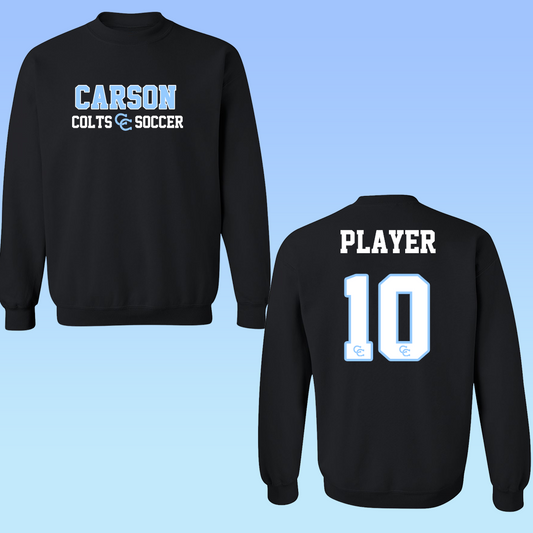 Carson Soccer Crewneck (Black)