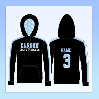 Carson Colts Soccer Hoodie Black