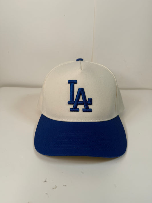 LA A-Frame Hat | White/Royal |