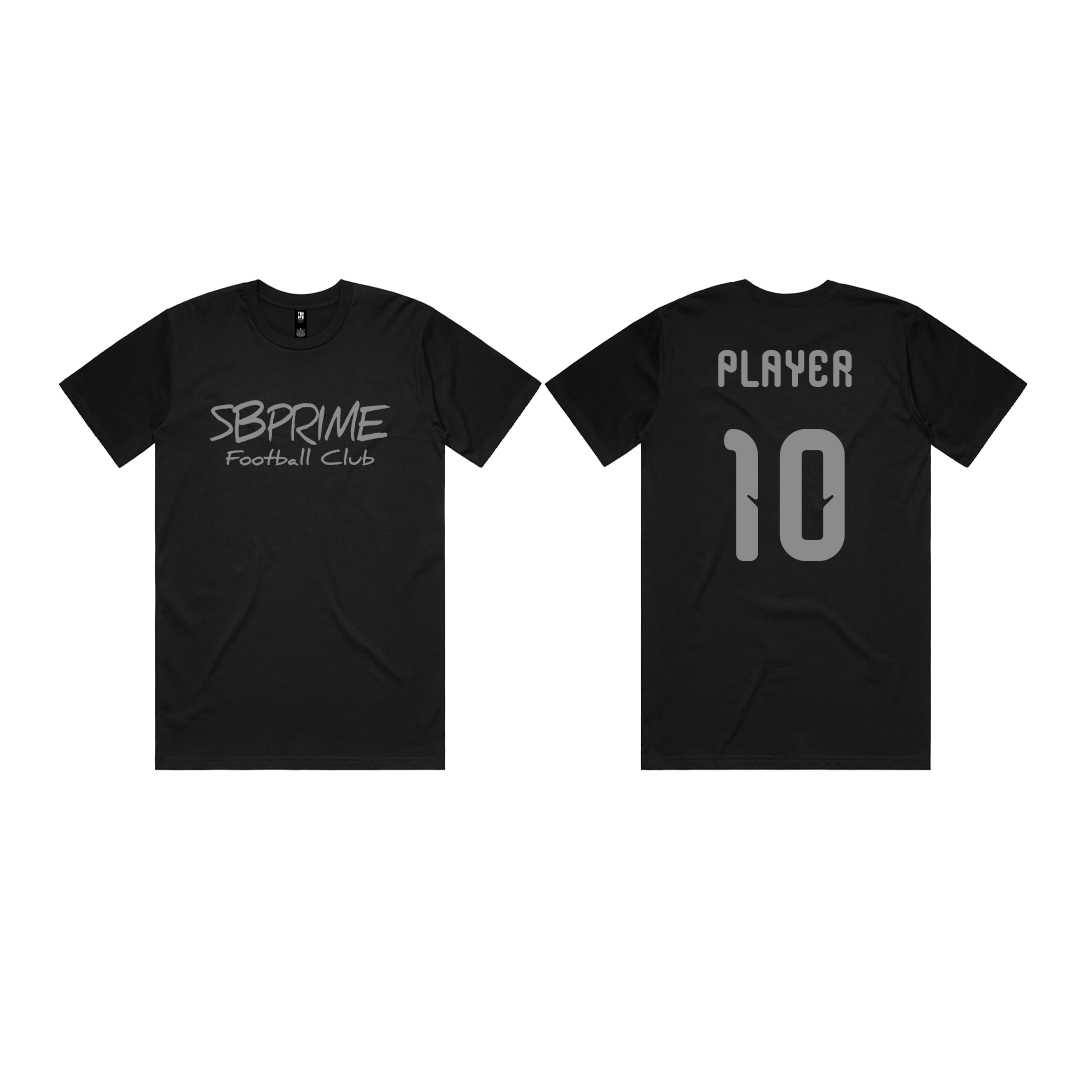 SB Prime T-Shirt | Black with Gray design |